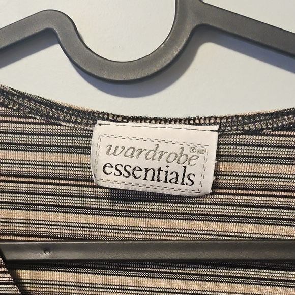 Essentials Multicolor Striped V-Neck Tee - Picture 2 of 2